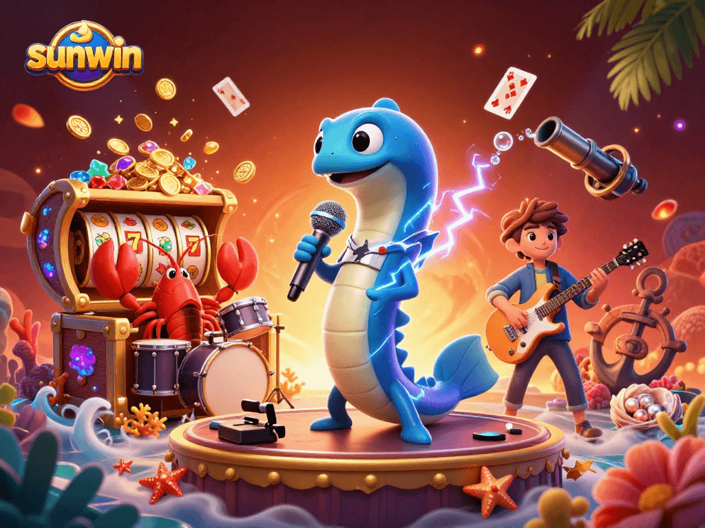 Experience the thrill of sunwin with an electrifying DJ performance in an underwater casino.