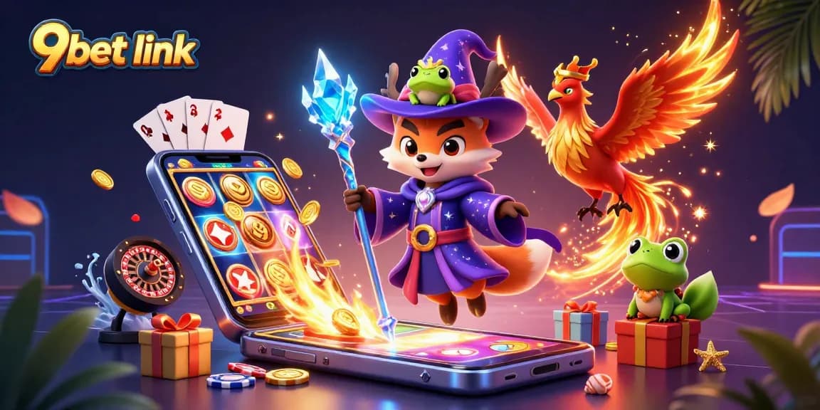 Experience exciting gameplay with 9bet link showcasing dynamic slot games and vibrant casino elements.