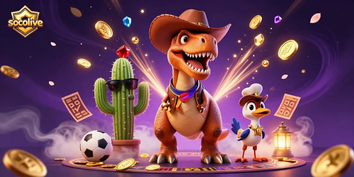 Socolive delivers thrilling sports betting excitement with vibrant characters and dynamic gaming elements.