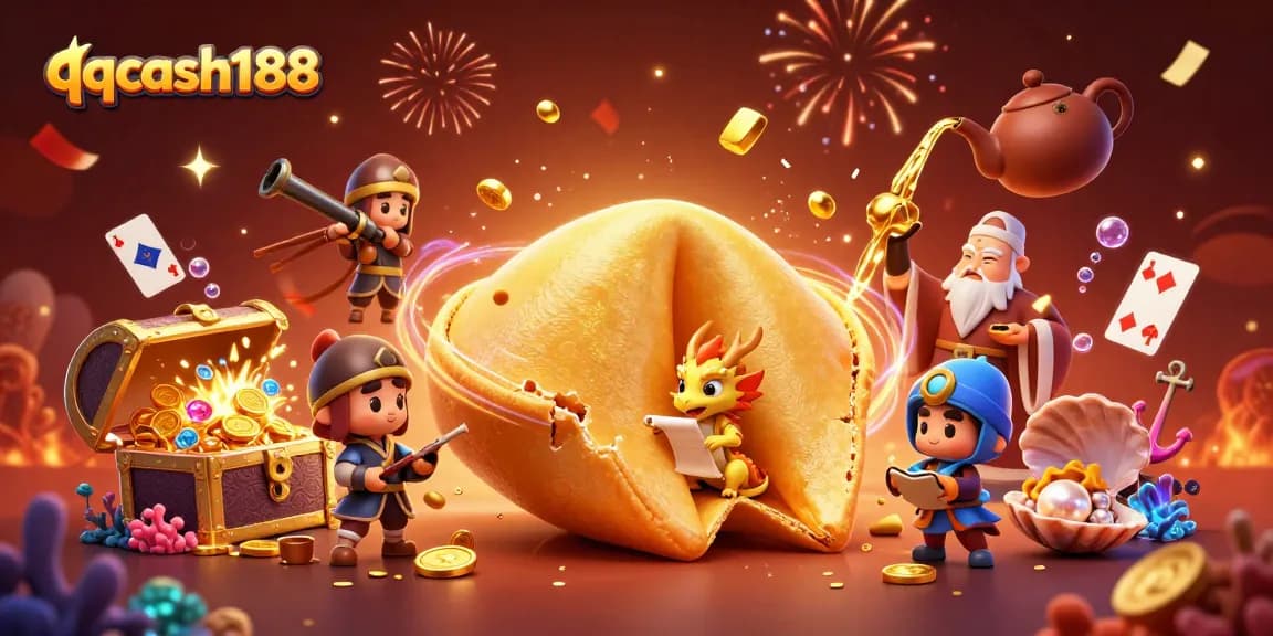 Experience thrilling wins with qqcash188’s adventure-themed casino illustration brimming with excitement.