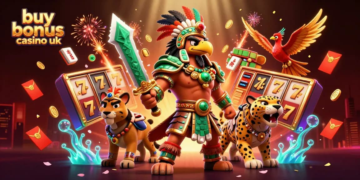 Experience thrilling action with buy bonus casino uk in this vibrant 3D casino illustration.