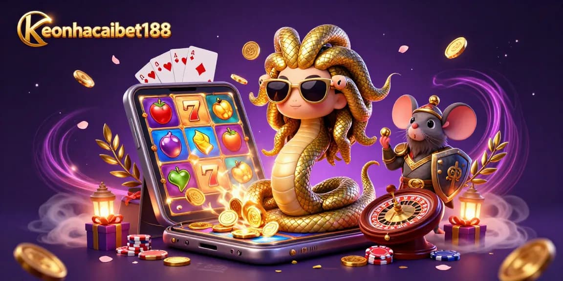 Engage with the dynamic world of keonhacaibet188 through thrilling slot games and cheerful characters.