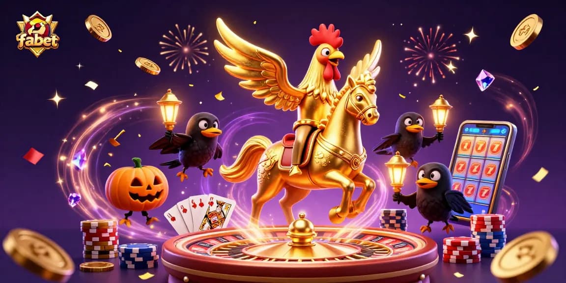Experience fabet's thrilling midnight casino with vibrant characters, sparkling gems, and dynamic gambling elements.
