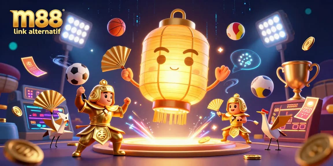 Experience m88 link alternatif with vibrant casino elements and dynamic sports-themed action.