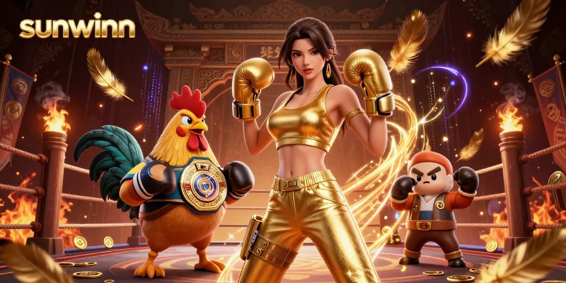 Experience sunwinn’s thrilling casino atmosphere with 3D boxing and gambling elements in action.