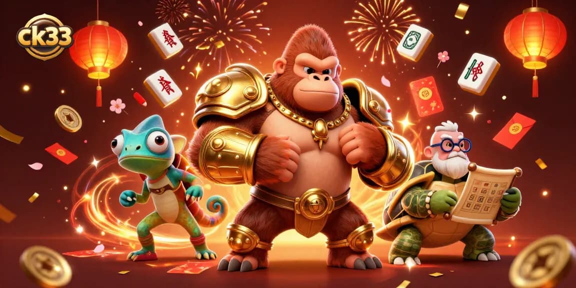Experience the excitement of ck33 with animated characters in a vibrant casino setting.