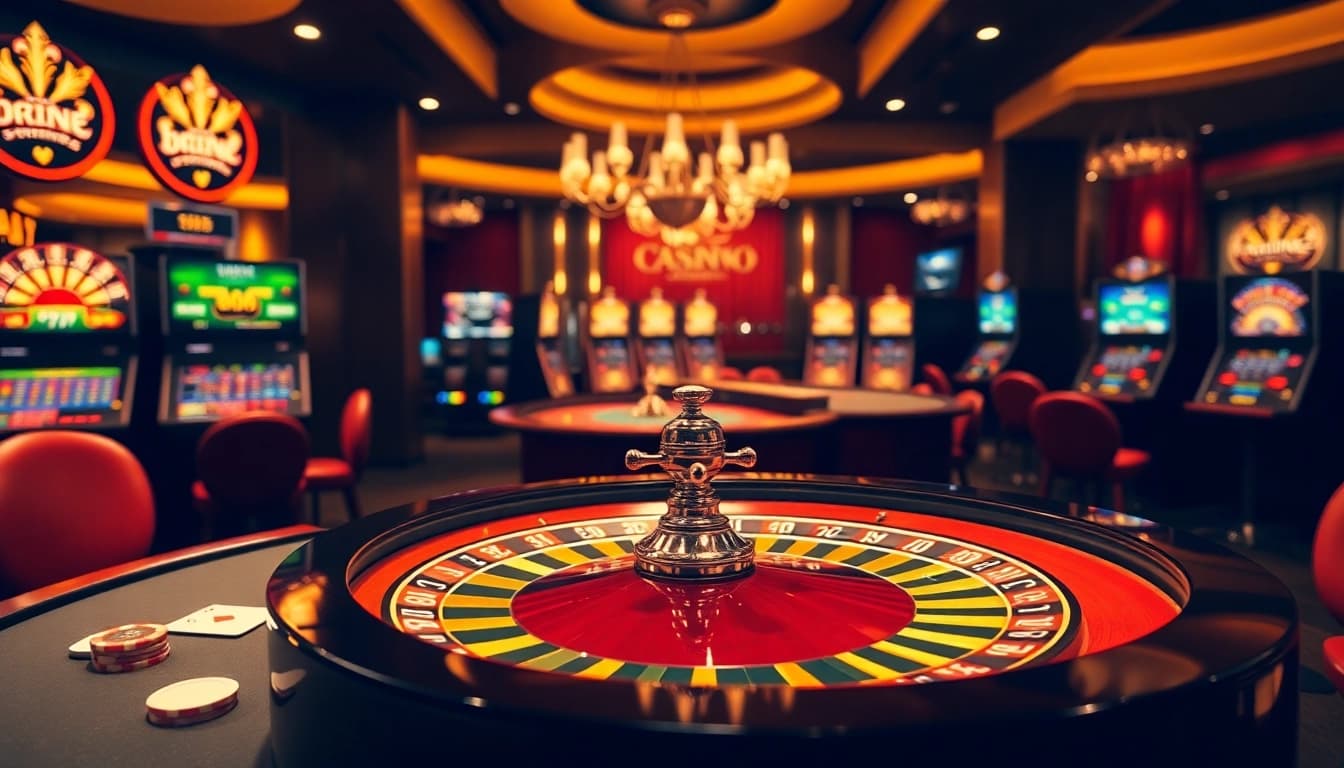 Experience the thrilling atmosphere of U888 casino with vibrant tables and winning moments.