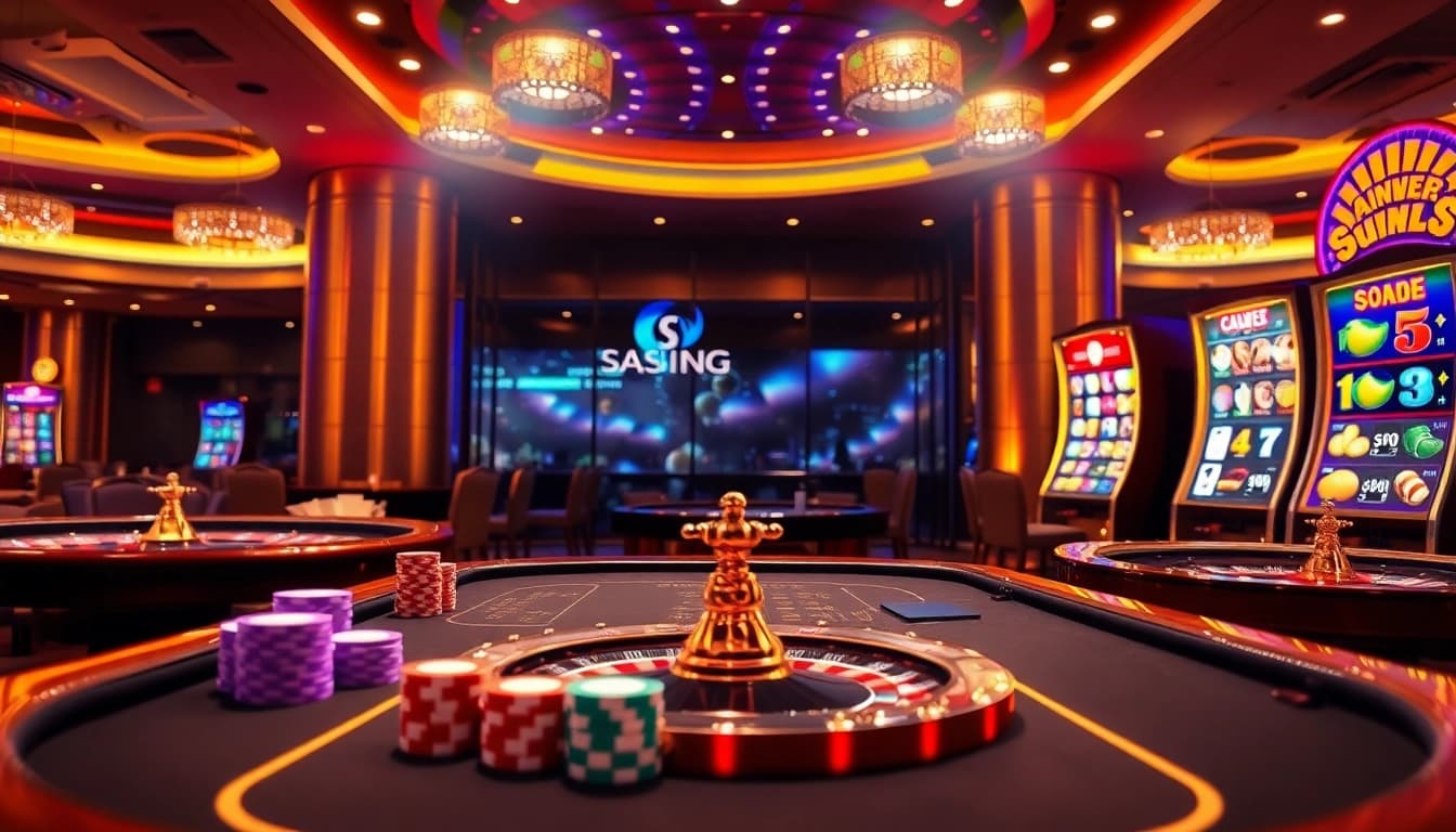 Experience the excitement of sv368 - nhà cái uy tín số 1⃣ châu á sv368 in a vibrant casino setting showcasing thrilling games.