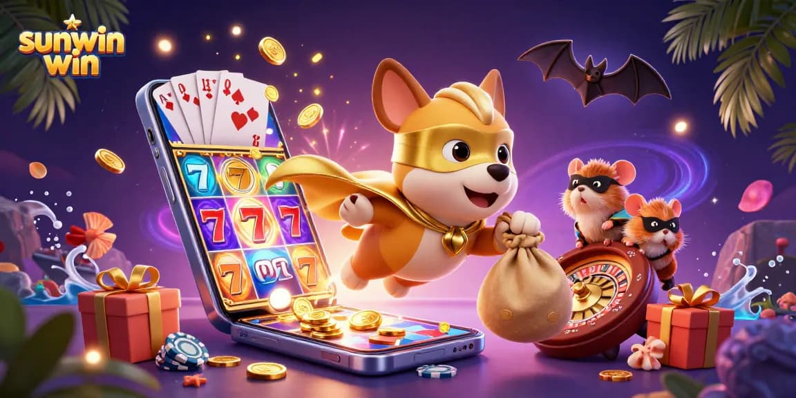 Experience thrill with sunwin win in this vibrant 3D digital casino adventure.