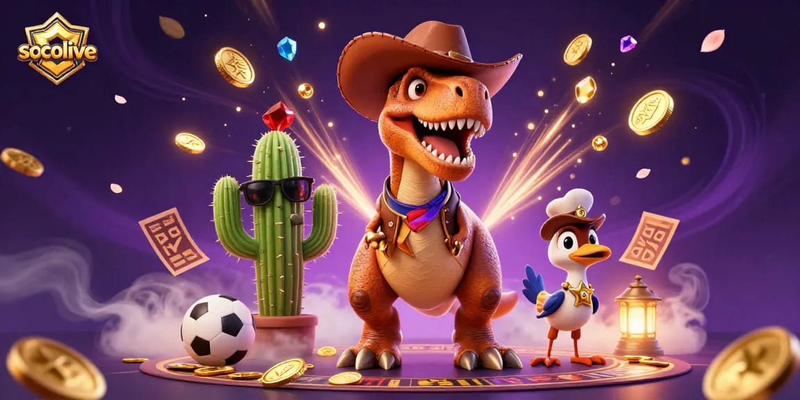 Socolive delivers thrilling sports betting excitement with vibrant characters and dynamic gaming elements.