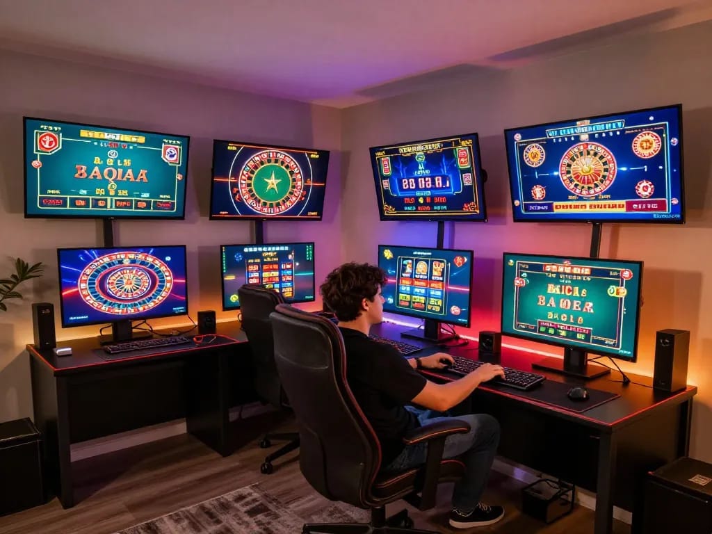 Người chơi tham gia lập chiến lược lựa chọn cá cược trên nền tảng casino trực tuyến 12bet.
