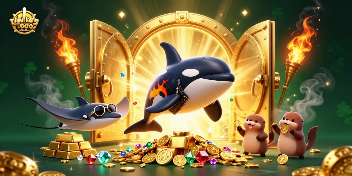Experience the excitement of betting with ty le keo nha cai as underwater characters celebrate their wins.