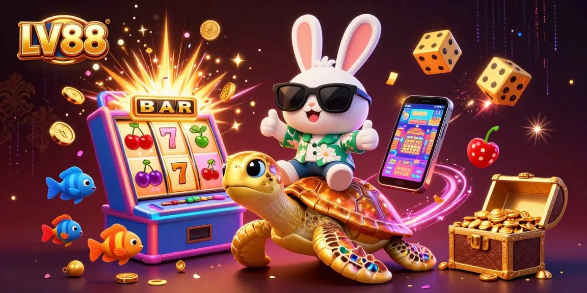 Experience winning moments at LV88 with charming characters and dynamic casino elements.