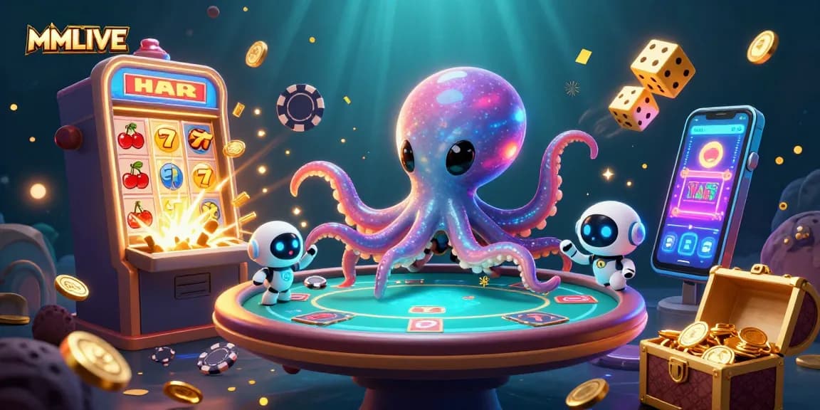 MMLIVE delivers vibrant live gaming experiences with energetic characters and dynamic casino elements.