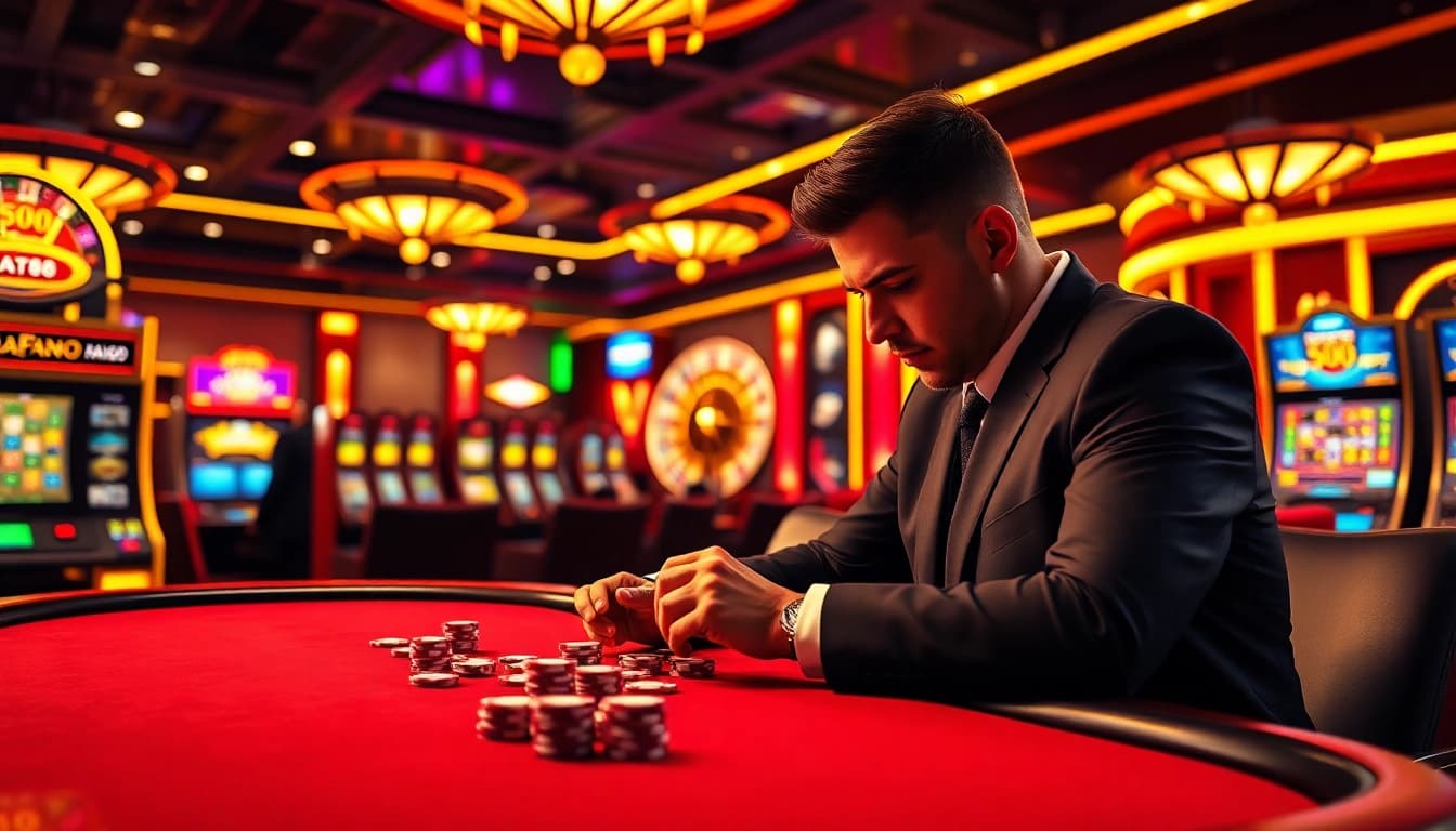 The AF88 link enhances the online gambling experience with vibrant poker chips and a strategy-focused atmosphere.