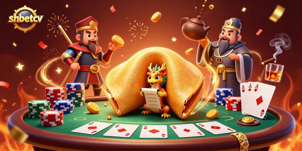 Experience the thrill of play at shbetcv with rich casino scenes featuring poker elements and animated characters.