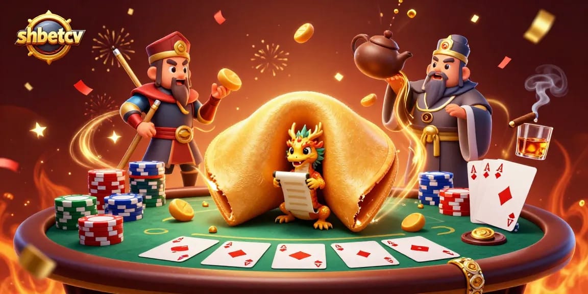Experience the thrill of play at shbetcv with rich casino scenes featuring poker elements and animated characters.