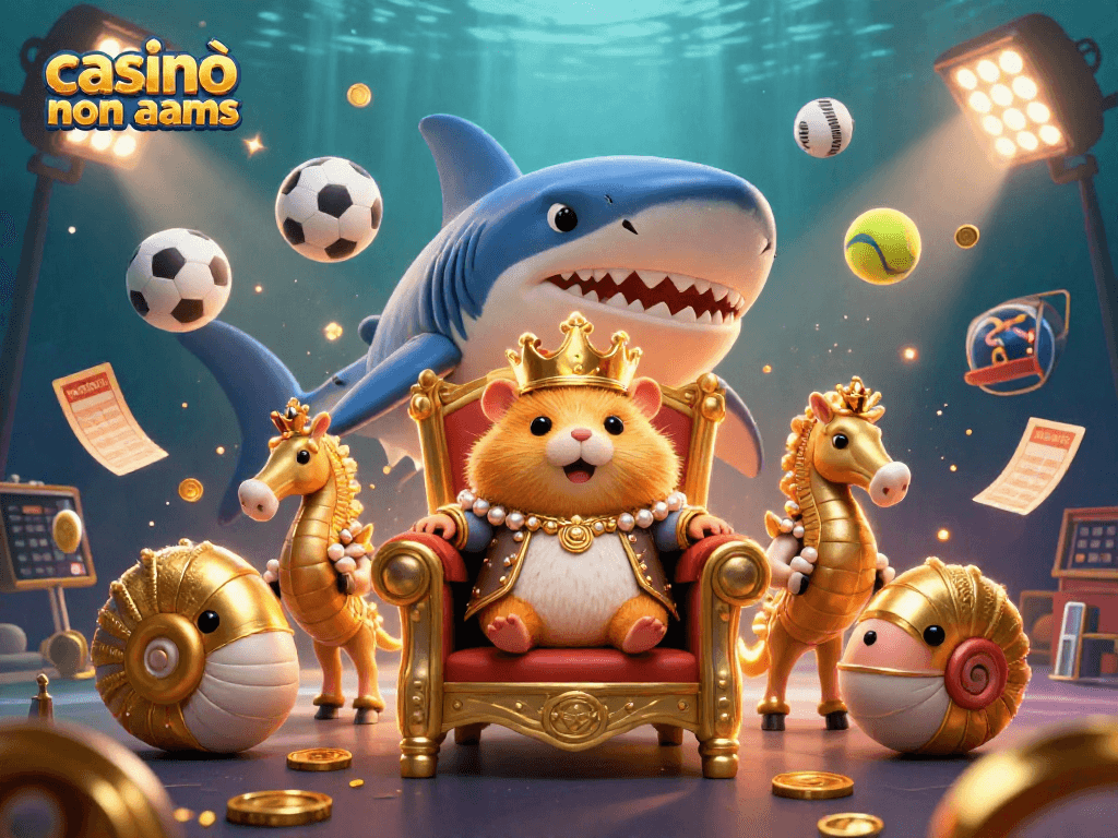 Scommettere nel casinò online non aams con il re criceto dorato e i suoi guardiani marini.