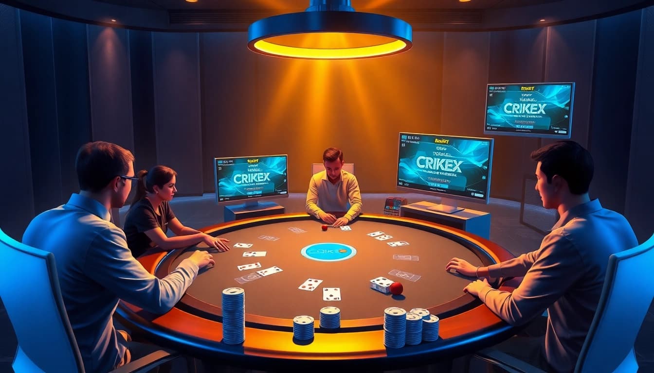 Experience the thrill of online gambling with cutting-edge features on https://crickex.fit/ showcasing poker action.