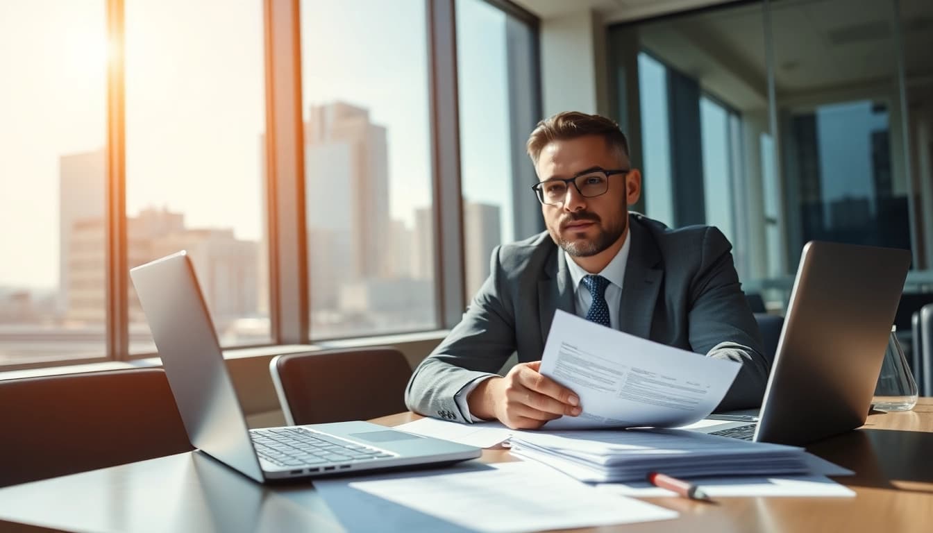 Analyzing Federal and State contracts with focus on professionalism in an office setting.