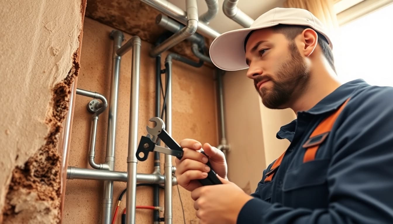 Plumber providing whole house repiping services Tampa with expertise in a residential setting.