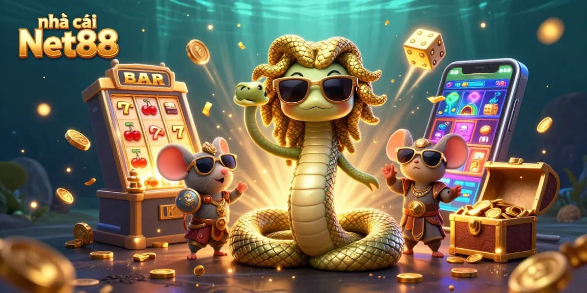 Engage with nhà cái Net88 through immersive casino games, showcasing vibrant 3D elements and dynamic action.
