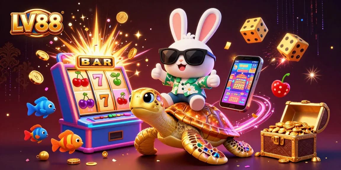 Experience winning moments at LV88 with charming characters and dynamic casino elements.