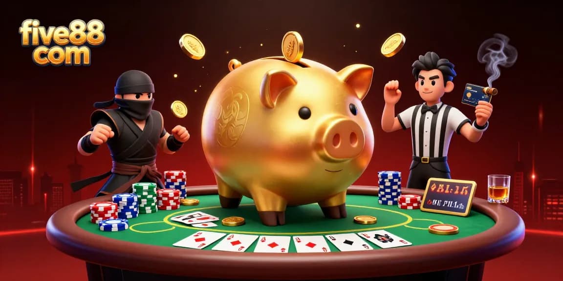 Experience five88 com excitement with a battle of casino champions in a vivid gaming scene.