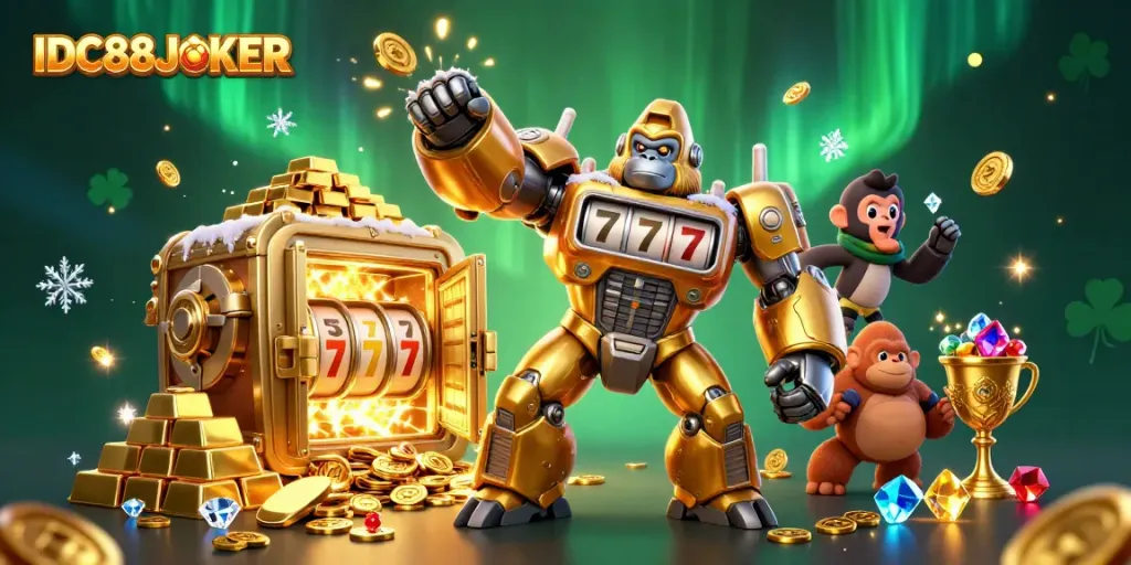 Play exciting games with IDC88JOKER featuring dynamic scenes from a vibrant online casino.