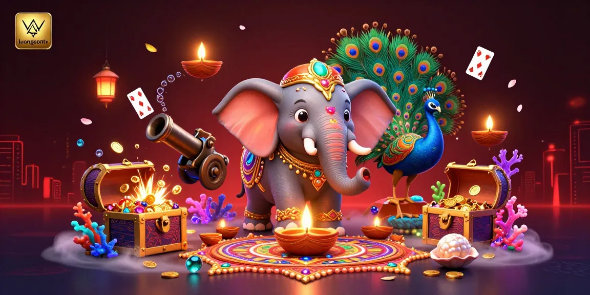 Experience immersive gambling action with luongsontv's vibrant casino jungle full of treasures and magical elements.