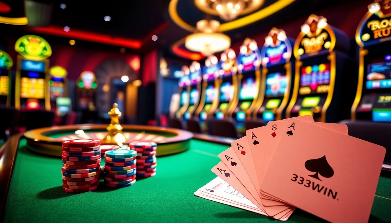 Experience thrilling gameplay at 33WIN with vibrant table games and exciting casino action.