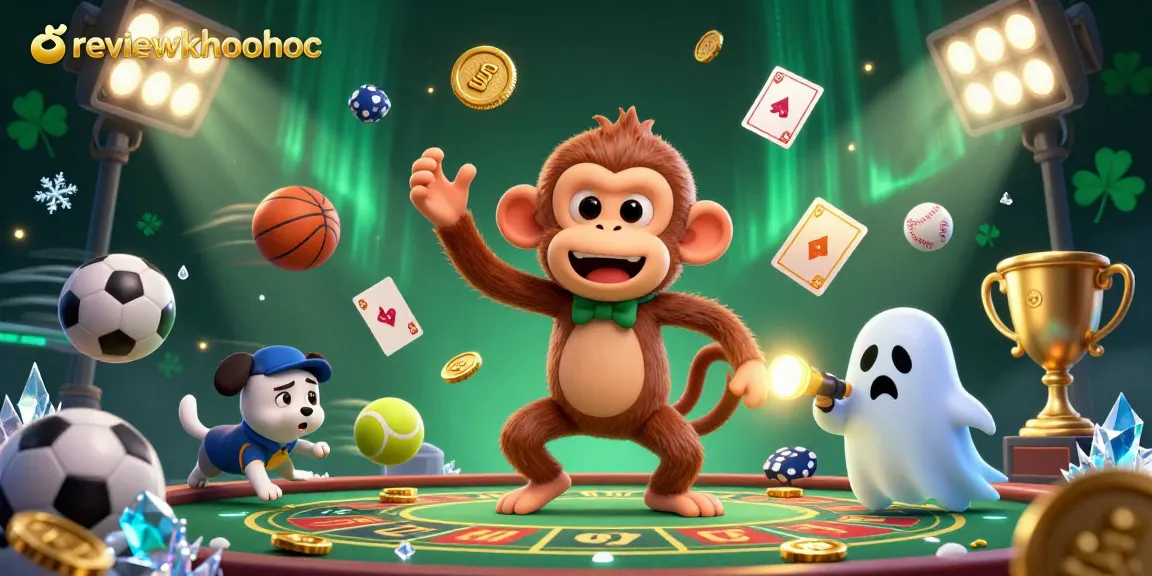 Experience the thrill of the haunted casino with a playful poltergeist monkey and ghost-hunter puppy in reviewkhoahoc.