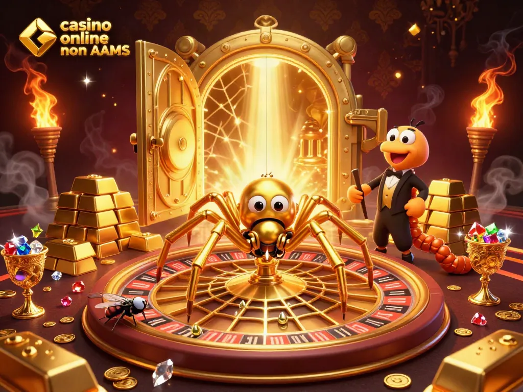 Immagine rappresentativa di casino online non AAMS con personaggi animati e giochi d'azzardo.