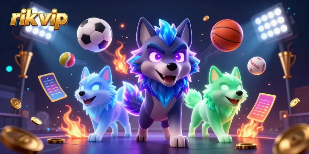 Experience immersive gaming with rik vip featuring captivating wolf characters and dynamic sports elements.