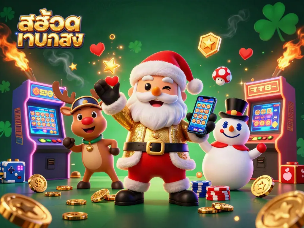 สนุกไปกับสล็อตเว็บตรงในคาสิโน 3D ด้วยซานตาคลอสและเพื่อนในบรรยากาศที่เต็มไปด้วยเงินรางวัล