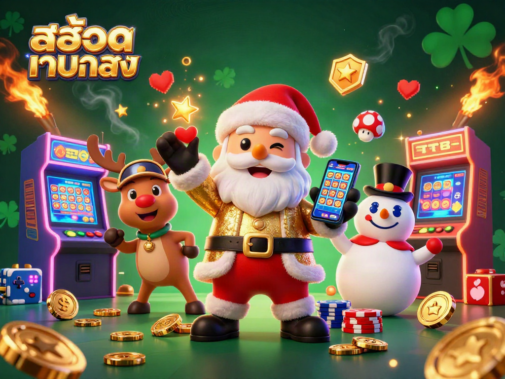 สนุกไปกับสล็อตเว็บตรงในคาสิโน 3D ด้วยซานตาคลอสและเพื่อนในบรรยากาศที่เต็มไปด้วยเงินรางวัล