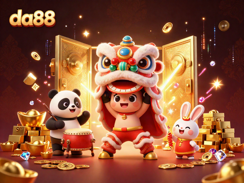 Explore engaging gaming moments at da88 with vibrant characters and dynamic casino elements.