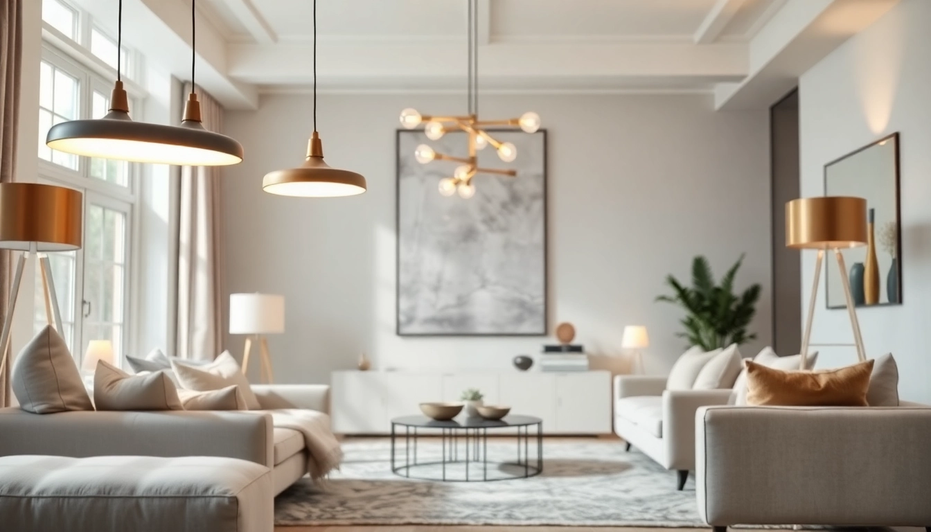 Shop ModernLighting with elegant fixtures in a stylish home setting showcasing sophistication.