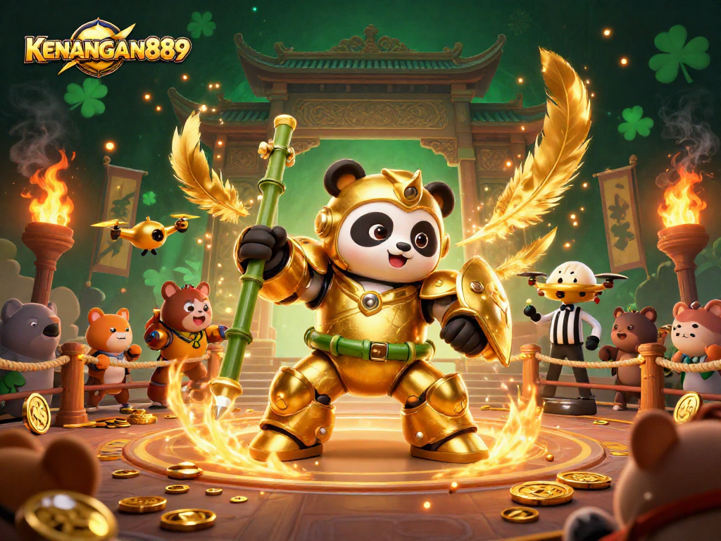 Experience thrilling gameplay at KENANGAN889, featuring vibrant characters and dynamic gambling elements.