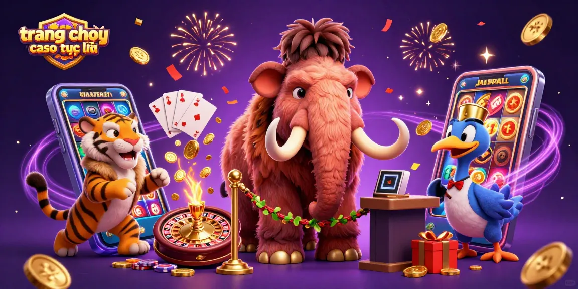 trang chơi casino trực tuyến: Hình ảnh đặc sắc của các nhân vật và trò chơi casino sống động.