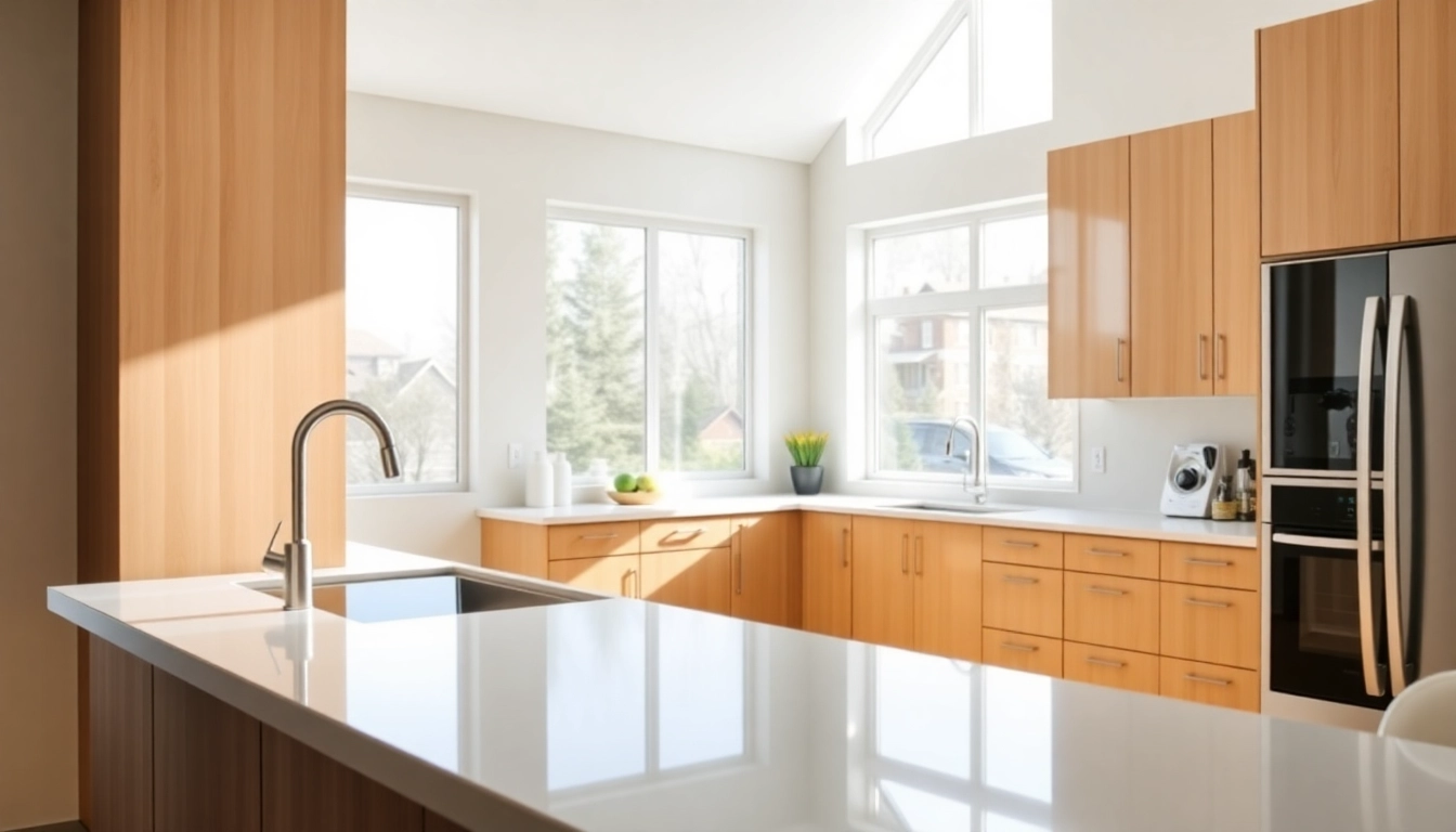 Experience stunning Cabinet Refacing Clearwater FL transformation with polished kitchen cabinetry.
