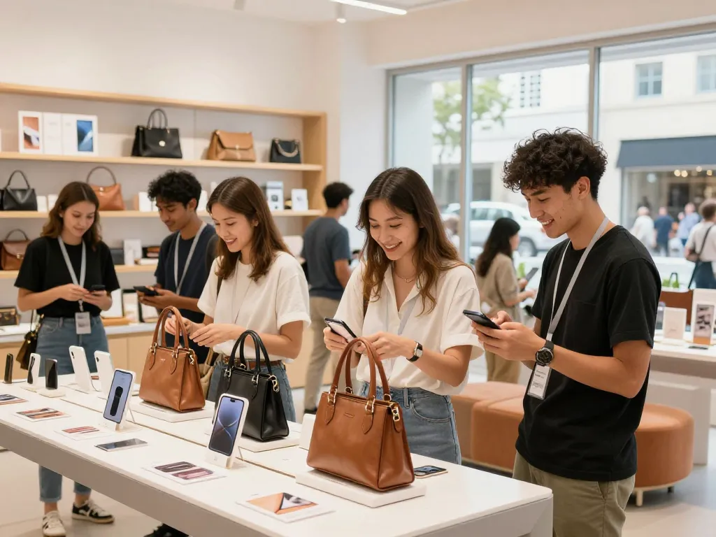 Discover sales and new products at https://hubet88.icu/ in a vibrant shopping scene with engaged customers.