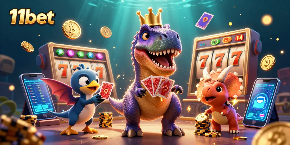 Engage with the thrilling 11bet experience featuring vibrant 3D casino characters and dynamic gaming elements.