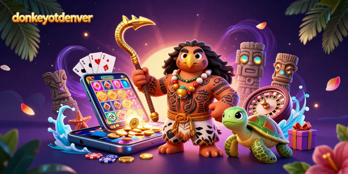 Experience exciting wins with donkeyotdenver's vibrant 3D casino illustration featuring thrilling gaming elements.