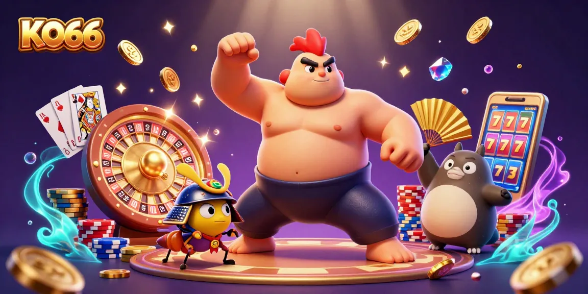 Experience thrilling games at KO66 Casino with powerful characters and exciting gambling elements!