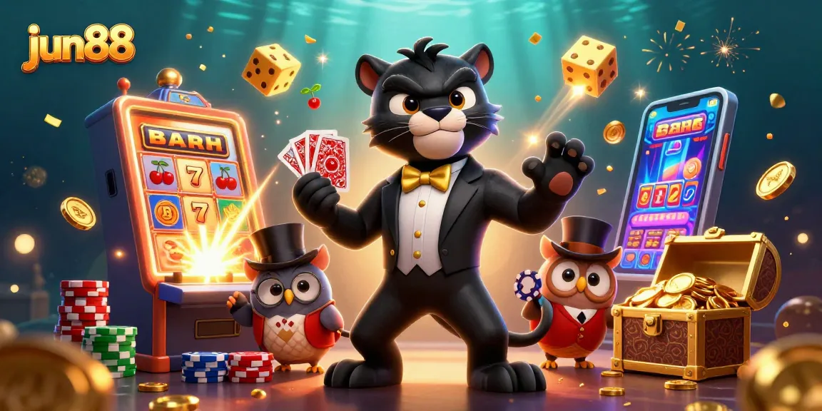 Discover thrilling moments at jun88 with stylish characters engaging in casino games and endless excitement.