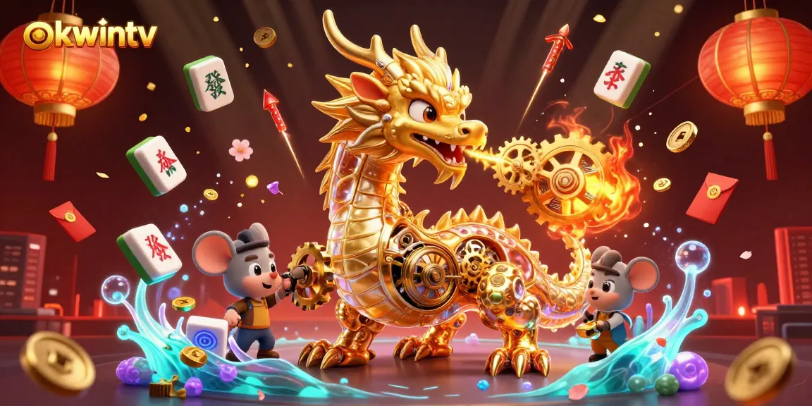 Experience immersive gambling action with okwintv in a vibrant 3D casino scene.