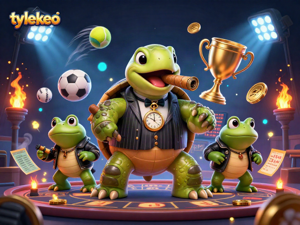 Experience thrilling sports betting action with tylekeo in a vibrant, dynamic 3D casino scene.