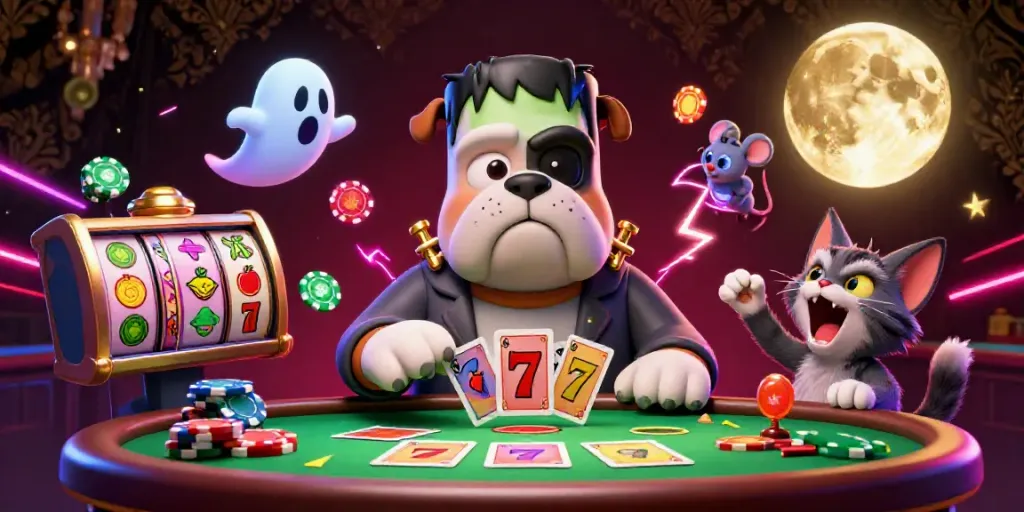 Experience MAGNUM188's vibrant casino gaming with lively characters and dynamic slot elements.