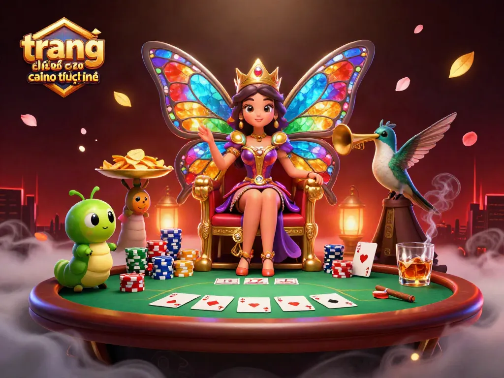 trang chơi casino trực tuyến với hình ảnh sống động của các nhân vật và trò chơi